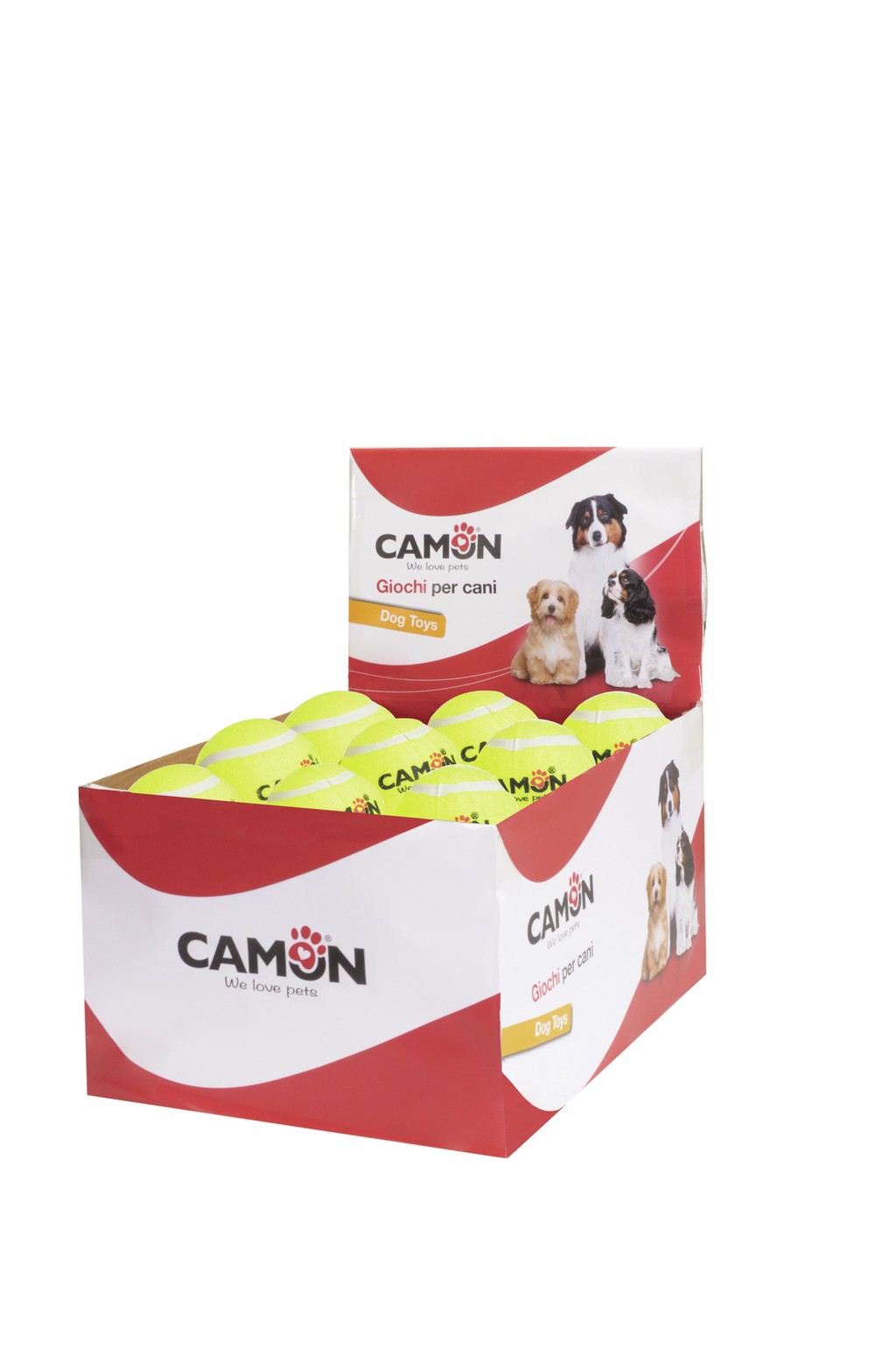 CAMON Hračka tenisová lopta so zvukom, 75mm