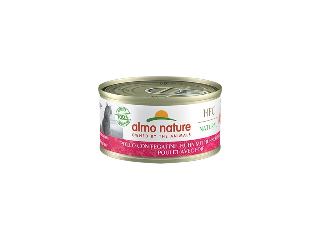 HFC cat konzerva natural kura s pečeňou, 70g