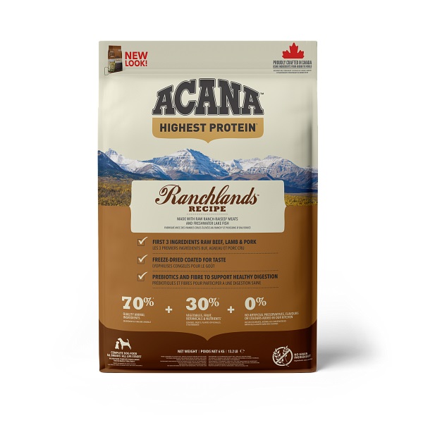 ACANA Ranchlands Dog 6 kg RECIPE