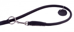 COLLAR Kožené vodítko okrúhle prepínacie Soft, 122/142/183cm/10mm, čierna