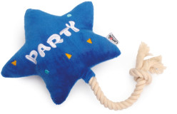 HRAČKA plyš modrá hviezda s lanom, 30cm