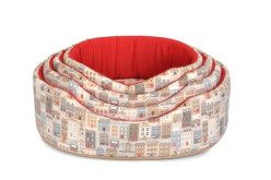 Camon Pelech oval polstrovaný protišmykový Dog City, 75cm