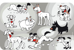 DOG podložka pod misky, 43x28cm