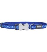 detail RedDingo Nylonový obojok modrý Cosmos M, 30-47 cm, modrá