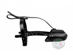 COLLAR Kožený náhubok (doberman), 23cm/9cm, čierna