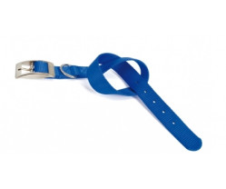 CAMON Obojok nylon s kovovou prackou, 15 x 350 mm, modrá