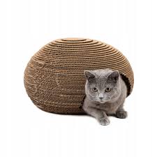 SANDEZIA Domček kartónový pre mačky, 50 x 25cm