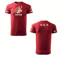 Tričko Navždy šelmou XL, červené