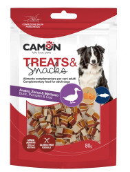 MAŠKRTY pre psov SNACK kačka s rybou a tekvicou, 80g