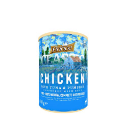 PRINCE CLAS. tuna w/chicken/kelp/fleed, 400g