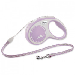 FLEXI New Comfort S - lanko, 8m/12kg,svetloružová, červená