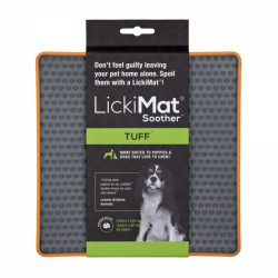 LM Soother Tuff lízacia podložka, 23x20x20 cm, oranžová