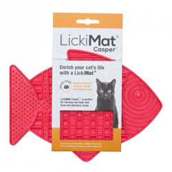 LM Casper cat lízacia podložka, 21x22x16 cm, ružová