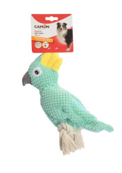 HRAČKA papagáj polyester, lano, 24cm