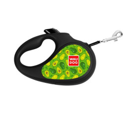 WAU DOG Vodítko samonavíjacie AVOCADO S, 5 m/15 kg