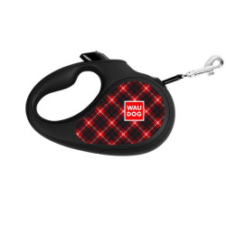WAU DOG Vodítko samonavíjacie TARTAN XS, 3 m/12 kg
