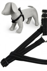 Papillon Postroj Nylon Black 26-40 cm, čierna