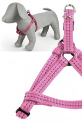 Papillon Postroj Reflex Pink nylon, 50-65 cm, ružová