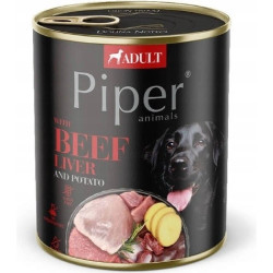 PIPER konzerva pre psov hovädzia pečeň so zemiakmi, 800g