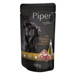 PIPER kapsička kuracie srdiečka s hnedou ryžou, 150 g