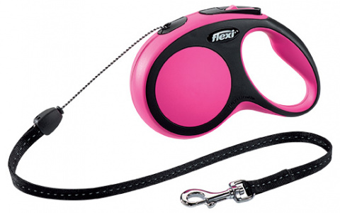 detail FLEXI New Comfort M - lanko, 5m/20kg, tmavoružová, čierna