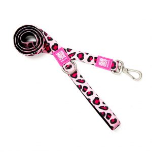 detail Vodítko Leopard Pink XS