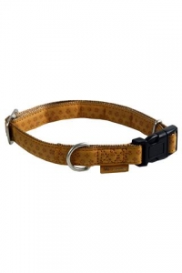 detail Papillon Nastaviteľný obojok Brown koža, 26-40 cm, hnedá