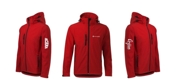 detail BUNDA Acana/Orijen dámska M, červená