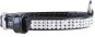 náhľad COLLAR Obojok kožený lesklý s kryštálmi, 19-25cm/9mm, čierna