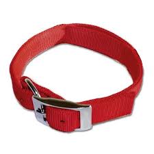 CAMON Obojok nylon s kovovou prackou, 12x 330 mm, červená
