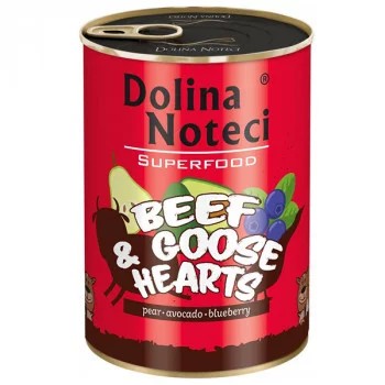 PIPER Dolina Super.konzerva hovädzie + husacie srdcia, 400 g