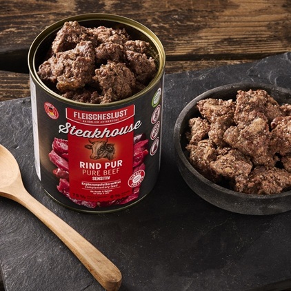 detail Konzerva steak sensitiv hovädzie, 800g