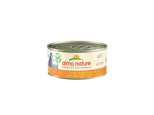 detail HFC Cat kitten konzerva kura, 70g