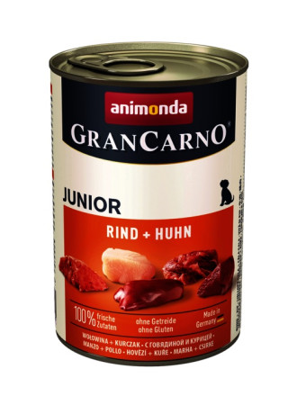 detail ANIMONDA GranCarno junior pre psov - hovädzie + kura, 400g
