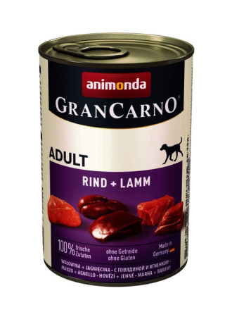 detail ANIMONDA GranCarno pre psov - hovädzia + jahňa, 400g
