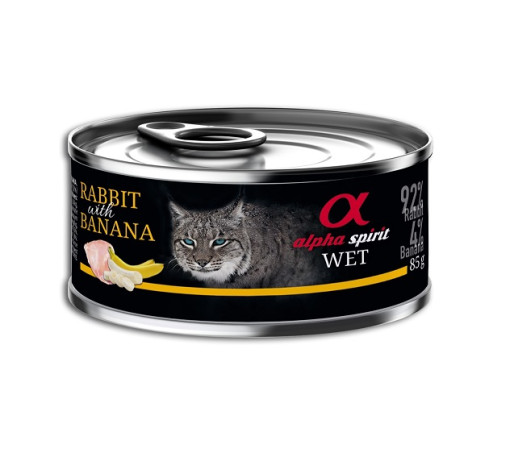 detail ALPHA Spirit Cat králik s banánom, 85g