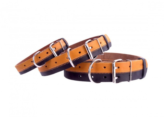 detail COLLAR Kožený obojok ZigZag, 38-50cm/25mm