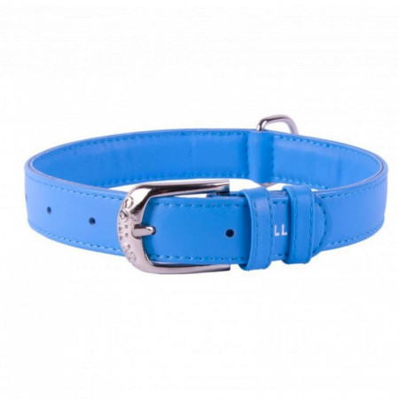 detail COLLAR Kožený obojok Glamour, 46-60cm/35mm, modrá