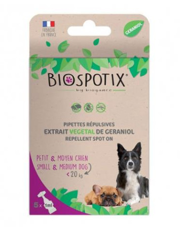 detail BIOGENCE pipeta small dog s repel.účinkom do 20kg