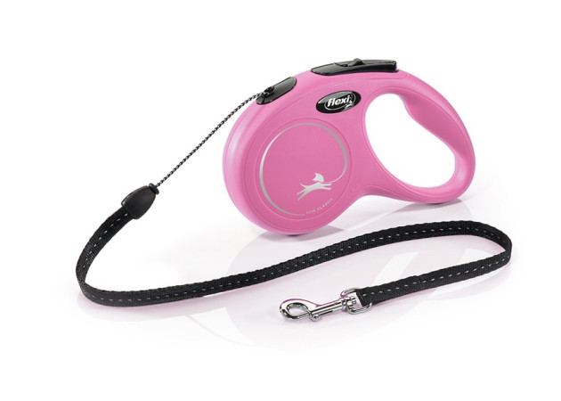 detail FLEXI New Classic S - lanko, 5m/12 kg, ružová, červená,modrá,čierna