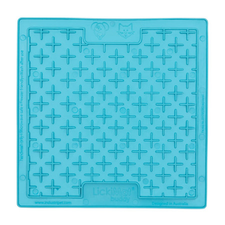 detail LM Buddy lízacia podložka, 23x20x20 cm, tyrkysová