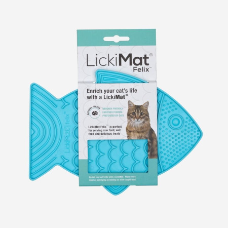 detail LM Felix lízacia podložka , 21x22x16 cm, tyrkysová