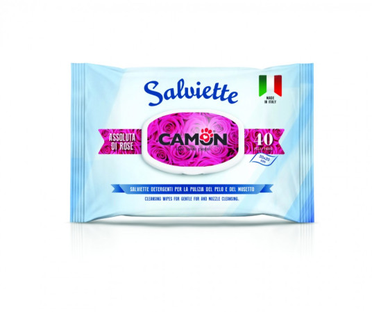 detail CAMON Obrúsky Salviette Rose parfume 40ks