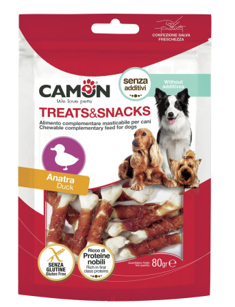 detail CAMON Žuvacie kosti s kačacím mäsom, 80g