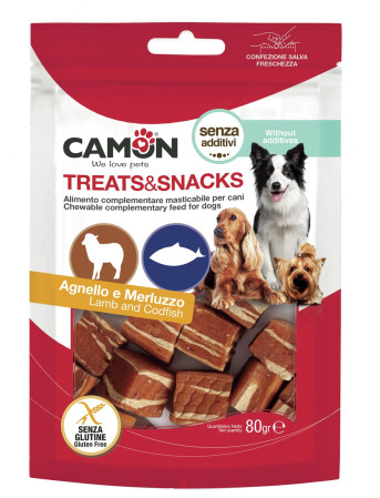detail CAMON Kocky jahňacie s treskou, 80g