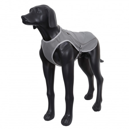 detail RUKKA PETS Chladiaca vesta grey cestovná, S, šedá