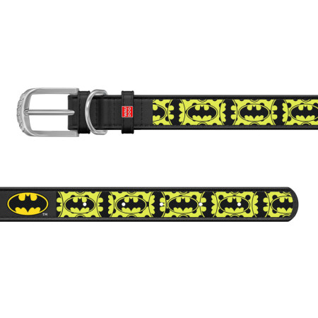 detail WAU DOG Obojok Batman kožený, 30-39cm/20mm, čierna