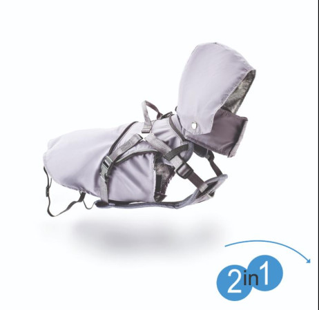 detail ArmoredTech Postroj + pršiplásť 2v1, XXL, šedá