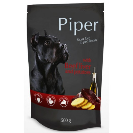 detail PIPER kapsička pre psov hovädzie a zemiaky, 500 g