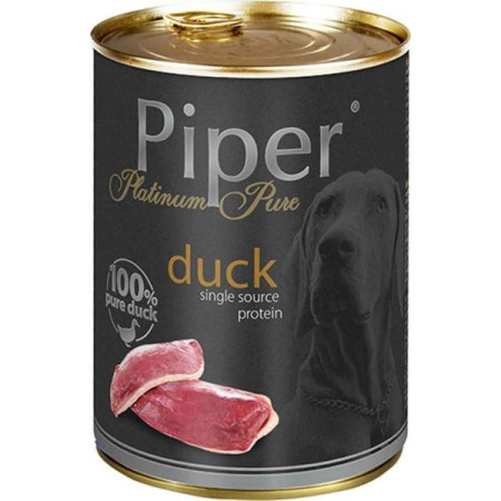 detail PIPER Plat. konzerva pre psov kačka, 400 g